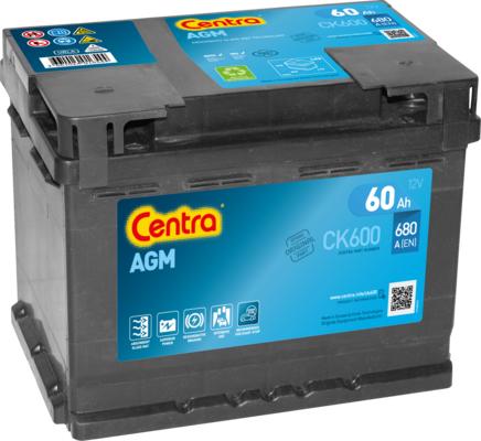 CENTRA CK600 - Starter Battery autospares.lv