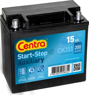 CENTRA CK151 - Starter Battery autospares.lv