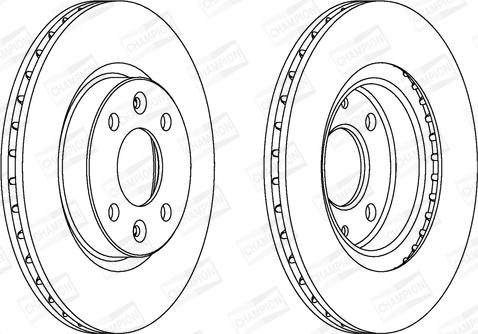 Champion 561997CH - Brake Disc autospares.lv