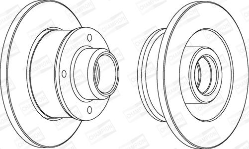 Champion 561460CH-1 - Brake Disc autospares.lv