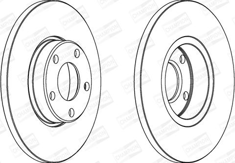 Champion 561547CH - Brake Disc autospares.lv