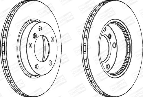 Champion 561551CH - Brake Disc autospares.lv