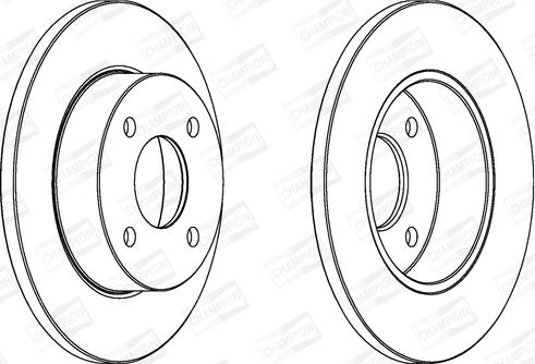 Champion 561663CH - Brake Disc autospares.lv