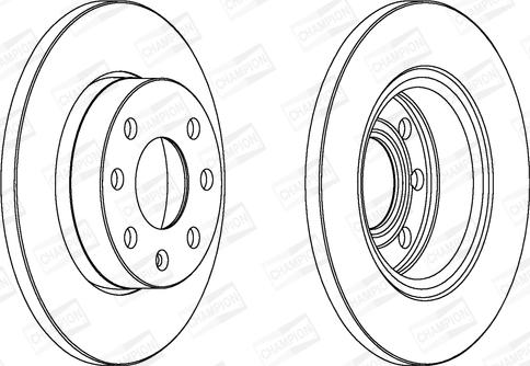 Champion 561158CH - Brake Disc autospares.lv