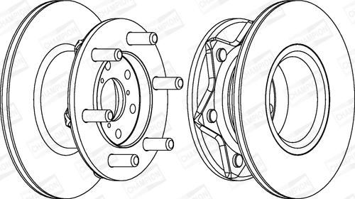 Champion 561127CH-1 - Brake Disc autospares.lv