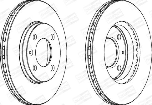 Champion 561178CH - Brake Disc autospares.lv