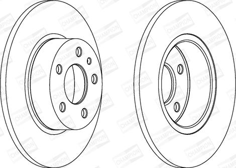 Champion 561340CH - Brake Disc autospares.lv