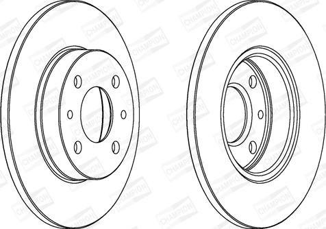 Champion 561380CH - Brake Disc autospares.lv