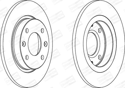 Champion 561253CH - Brake Disc autospares.lv