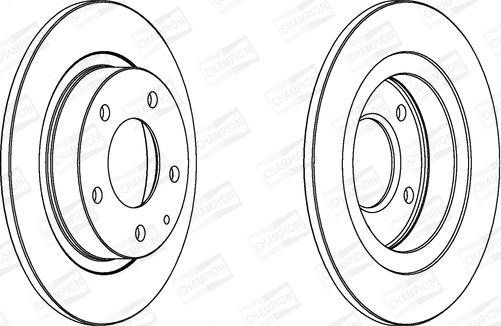 Champion 561717CH - Brake Disc autospares.lv