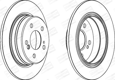 Champion 563040CH - Brake Disc autospares.lv