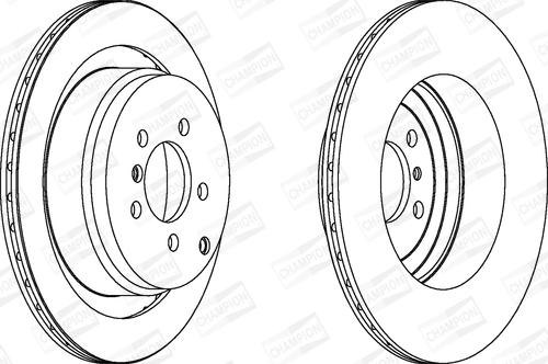 Champion 563023CH-1 - Brake Disc autospares.lv