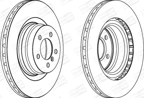 Champion 563022CH-1 - Brake Disc autospares.lv