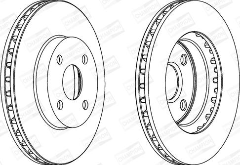 Champion 563146CH - Brake Disc autospares.lv