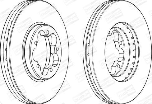 Champion 563123CH - Brake Disc autospares.lv