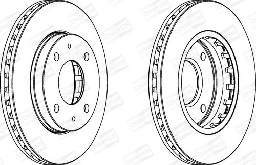 Champion 562459CH - Brake Disc autospares.lv