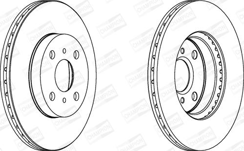 Champion 562409CH - Brake Disc autospares.lv