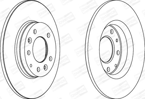 Champion 562416CH - Brake Disc autospares.lv