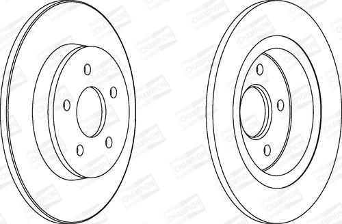 Champion 562411CH - Brake Disc autospares.lv