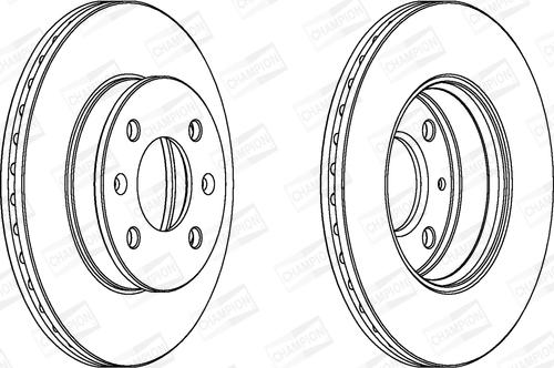 Champion 562425CH - Brake Disc autospares.lv