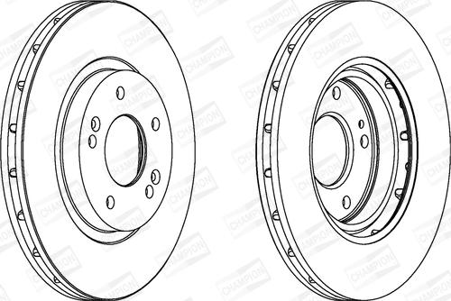 Champion 562549CH - Brake Disc autospares.lv