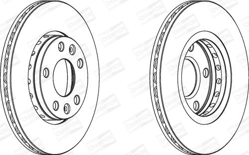 Champion 562529CH - Brake Disc autospares.lv