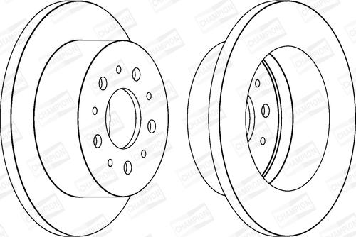 Champion 562526CH - Brake Disc autospares.lv