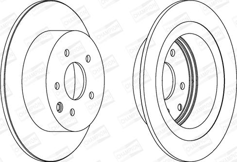 Champion 562576CH - Brake Disc autospares.lv