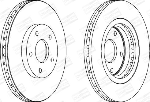 Champion 562578CH - Brake Disc autospares.lv