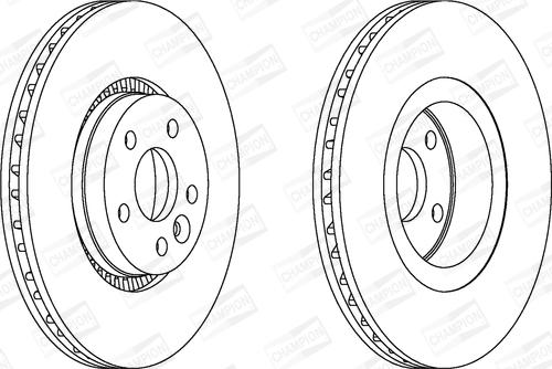 Champion 562643CH-1 - Brake Disc autospares.lv