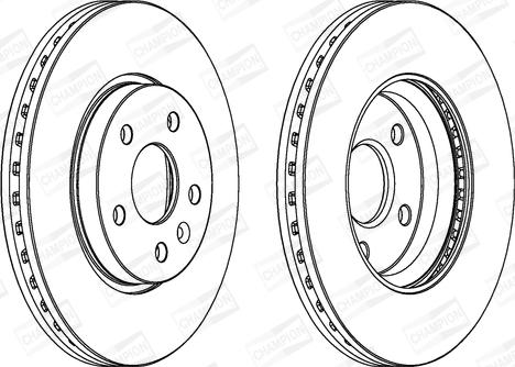 Champion 562642CH - Brake Disc autospares.lv