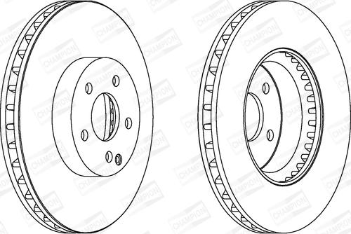 Champion 562647CH-1 - Brake Disc autospares.lv