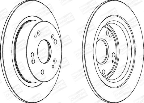 Champion 562687CH - Brake Disc autospares.lv