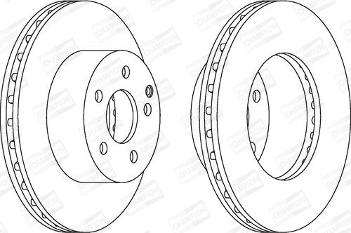 Champion 562623CH - Brake Disc autospares.lv