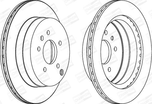 Champion 562670CH - Brake Disc autospares.lv