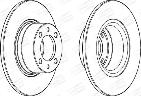 Champion 562049CH - Brake Disc autospares.lv