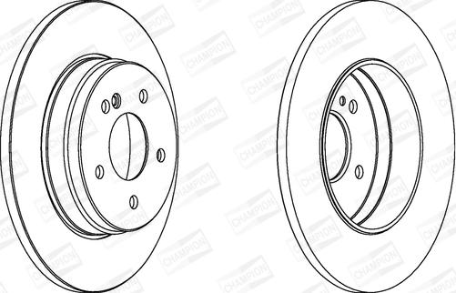 Champion 562051CH - Brake Disc autospares.lv