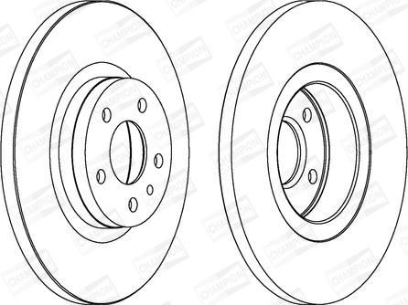 Champion 562061CH - Brake Disc autospares.lv