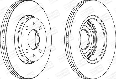 Champion 562088CH - Brake Disc autospares.lv