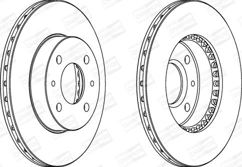 Champion 562025CH - Brake Disc autospares.lv