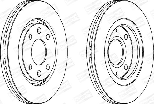 Champion 562027CH - Brake Disc autospares.lv