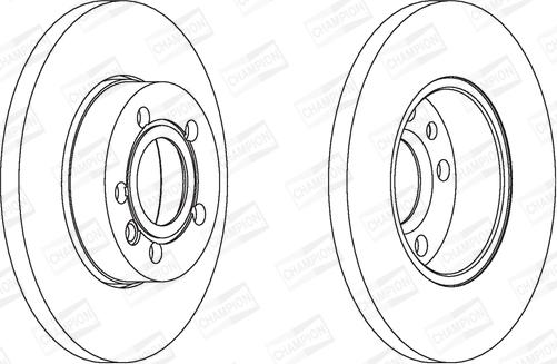 Champion 562079CH - Brake Disc autospares.lv