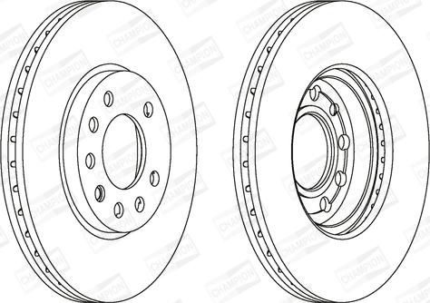 Champion 562070CH - Brake Disc autospares.lv