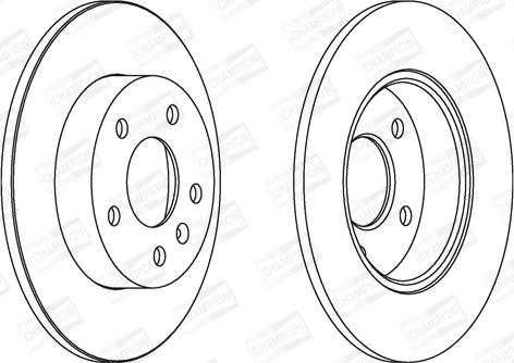 Champion 562072CH - Brake Disc autospares.lv