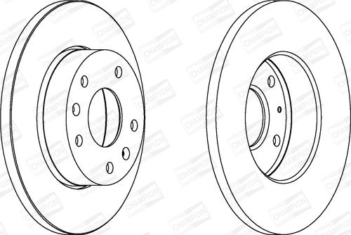 Champion 562153CH - Brake Disc autospares.lv