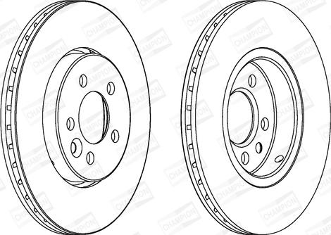 Champion 562165CH - Brake Disc autospares.lv