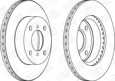 Champion 562167CH - Brake Disc autospares.lv