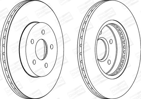 Champion 562180CH - Brake Disc autospares.lv