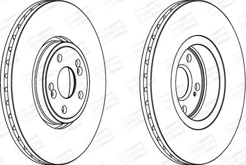 Champion 562187CH-1 - Brake Disc autospares.lv