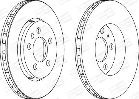 Champion 562133CH - Brake Disc autospares.lv